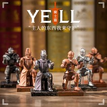 중세기사 펜거치대 타블렛 펜 홀더 만년필 연필 꽂이 볼펜 아이디어사무용품, 실버 라이더 C