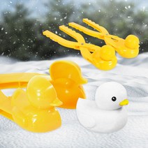 히트다히트 눈오리 제조기 눈싸움 눈사람 겨울용품 스키장준비물 크리스마스선물 38cm, 눈집게-오리38cm