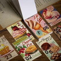 빈티지 일러스트 페이퍼 미니 떡메모지 12종, 4.인물 (ME-372)