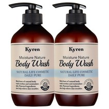 키렌 모이스처 네이처 바디워시 1+1 데일리퓨어(무향) 500ml, 2개