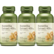 GNC 보스웰리아 추출물 450mg 캡슐, 100개입, 3개