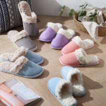 브랜디 포근 니트 털 슬리퍼(5style), 그레이M(260)