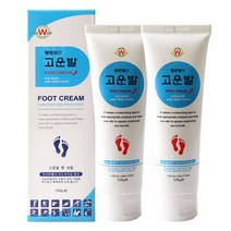 웰빙헬스팜 고운 발 튜브 풋크림, 2통, 120g