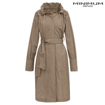 미니멈 하프넥 허리 스트링 미디 코트 MUCGWY7160-BE