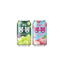 해태 봉봉 (포도 봉봉 340ml 12입 + 복숭아 봉봉 340ml 12입 )총 24개입