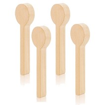 목공부품 4Pcs 나무 조각 숟가락 빈 너도밤 미완성 된 공예 Whittling 키트 Whittler 스타터, 01 에메랄드 그린