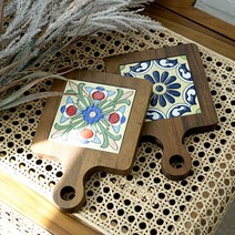 돌답례품 결혼 집들이 고희 개업 북유럽 우드 타일 냄비받침, 6번