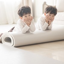 삼원 층간소음매트 셀프시공 PVC 롤매트 놀이방매트, 크림화이트, 110cmx50cm