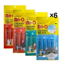 [에이치플러스몰] 미오 크리미 4p X6 고양이츄르 짜먹는 영양간식 습식, 리치가든컴퍼니 참치(섬유소), 종류:참치(섬유소)