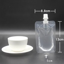 스파우트파우치 음료팩 육수 뚜껑 음료수 일회용 액상 즙파우치 포장용기 주스 쥬스 캡파우치, 100ml, 200개