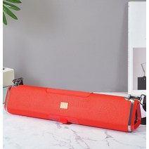 사운드바 tv스피커 tv사운드바 사운드 바 휴대용 블루투스 스피커 태양광 충전 컬럼 뮤직 센터 스테레오 서브 우퍼 붐 박스 FM 라디오 TF AUX usb 포함, [03] red