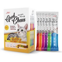 굿츄 6가지맛혼합 15g x 30개 착한간식 짜먹는 고양이간식, 단품