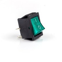 자동 잠금/래칭 로커 스위치 전원 I/O On-OFF 4 핀 6 조명 포함 250VAC KCD4, 01 2D2P-Green_01 220V