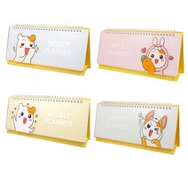 에비츄학용품_에비츄_PP탁상용_위클리플래너_스케줄러_주간스케줄러, 블루