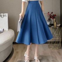 노이디제이 플레어 미디 A라인 스커트 ZH1207E