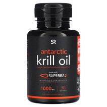 오메가3 크릴오일 Sports Research 아스타잔틴 함유 남극 크릴 새우 오일 1000mg 소