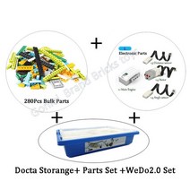 새로운 교육 및 DACTA 시리즈 WEDO 2.0 코어 세트 빌딩 블록 벽돌 DIY 완구 MINDSTORMS와 호환 45300, 코어 세트 및 USB
