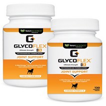 GlycoFlex 3 Hip and Joint Support for Dogs 120 Chewable Tablets 2 Pack, 1