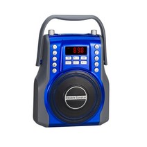 야외용 휴대용 블루투스스피커 우퍼 라디오 캠핑 글램핑, 파랑 (Blue) L-398