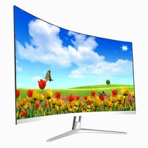 모니터 컴퓨터 4k 38인치 40인치 42인치 60인치 모니터데스크탑 컴퓨터 144Hz 게이밍 모니터 27 인치 커브, 01 27inch white
