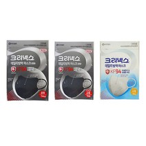 크리넥스 데일리 마스크 KF80 KF94 대형 중형 소형 블랙 새부리형, KF94 소형