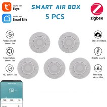 공기질측정기 이산화탄소 일산화탄소 가정용 미세먼지 VOC 파티클 측정기 tuya 162, 5 PC-에어 박스