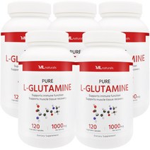 [미국빠른직구] 마이라이프 내추럴스 L-글루타민 1000mg 120정 5병