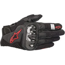 알파인스타스 Alpinestars 블랙 화이트 Sz L 알파인스타 SMX1 에어 V2 통기성 가죽 오토바이 장갑, 3X-Large