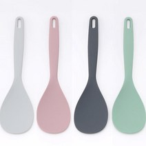 국산 프리미엄 실리콘 밥주걱, 주걱(핑크), 1개
