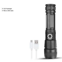 견고한 Xhp100 9 코어 가장 강력한 손전등 5 모드 usb 줌 led xhp50 18650 또는 26650 배터리 캠핑 아웃도, XHP50.2, 01 Package A_01 XHP50.2