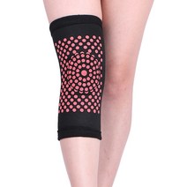 무릎 온열기 2pcs 자기 난방 지원 패드 관절염 관절 통증 완화 및 부상 복구 벨트 마사지 발에 대 한 따뜻한 받침대, 02 L, 04 Black Wormwood Point