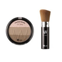 더블유랩 쿨 팔레트 컨투어 마스터 10g + 고급 브러쉬 세트, 혼합색상, 4세트