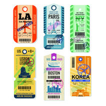 캐리어스티커 여행 방수 스티커, 은박NT20