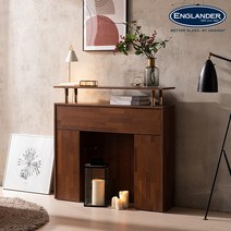 잉글랜더 미스틱 벽난로 콘솔 수납장 1000 4Colors, 멀바우브라운