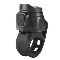 자전거벨Electric Bike Bell Loud Rechargeable Bicycles Alarm Horn Suitable for Mountain Road BMX and, 01 Black