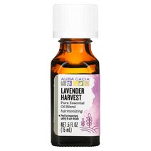 Aura Cacia 순수 에센셜 오일 혼합 라벤더 하비스트 15ml(0.5fl oz)