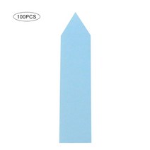 100Pcs 플라스틱 식물 태그 정원 식물 레이블 보육 마커 화분 모종 레이블 트레이 마크 도구 정원 액세서리, 1 x 5cm, BU