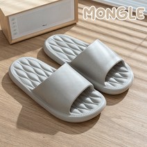 MONGLE 층간소음방지 실내화 무소음 EVA 슬리퍼, 그레이