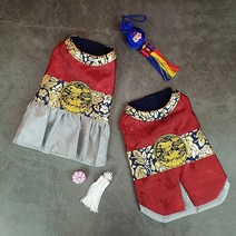 레드펫 명절 반려동물 용용이 한복, 남자