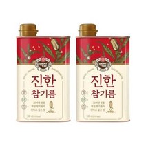 제일제당 백설 진한 참기름 500ml 2개