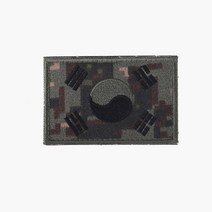 태극기약장 디지털 벨크로 군인가방 패치 와펜