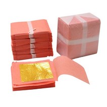 공예용 금박 조각 미술 공방 종이 스티커 아트 네일, Jiujiu 금 두꺼운 금 책 (5 장/책)