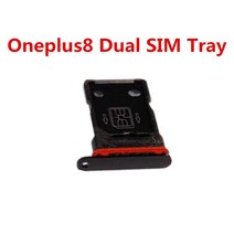 Oneplus8 Sim 카드 어댑터 Oneplus 8 One Plus 듀얼 트레이 소켓 슬롯 홀더 칩 서랍 수리 하우징 부품 교체, [02] Black