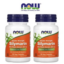(1+1) 나우푸드 실리마린 밀크시슬 밀크씨슬 추출물 SILYMARIN 300mg 50 베지캡슐 2팩