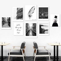 유홍아트 Black 북유럽 인테리어액자 No112 캔버스 20호(73x53cm) (5610874), 05.부라노섬/캔버스액자(옆면연장)