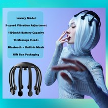 dsmy 전기 두피 마사지 충전식 문어 발톱 머리 스크래처 자동 오프 두피 이완 스트레스 릴리프 헤어 자극, 협력사, 고급 모델