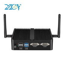 팬리스 미니 PC 인텔 셀러론 J4125 쿼드 코어 듀얼 GbE LAN 2x RS-232 직렬 포트 6x USB 임베디드 IPC 지원 WiFi 4G LTE, [02] 4G RAM 64G SSD WiFi, [07] intel Pentium 3805U