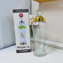 담금주 인삼주 병 유리병 33호 1.8L, 1개