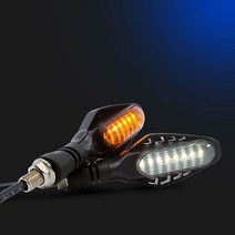 12V용 오토바이크 무빙 2WAY LED윙카 화이트-옐로우 2개 1세트LED바 LED램프 스마일등LED 아이라인LED LED바 스노우펄 아우디스타일 눈물, 본상품