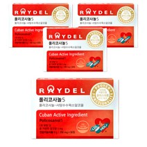 쿠바산 레이델 폴리코사놀5 포리코사놀 사탕수수추출물 프로코사놀 식약처인증 40대 50대 여성 남성 건강 기능식품 / 사은품증정, 4통, 30정